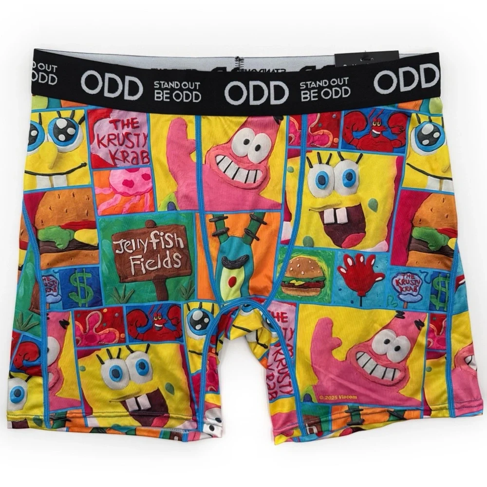 Odd Sox SpongeBob SquarePants Boxer Briefs Mens Size Large Underwear Nickelodeon